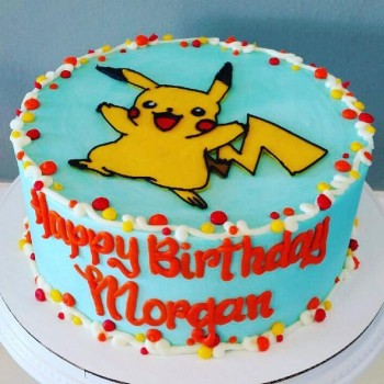 Happy Pokemon Cake