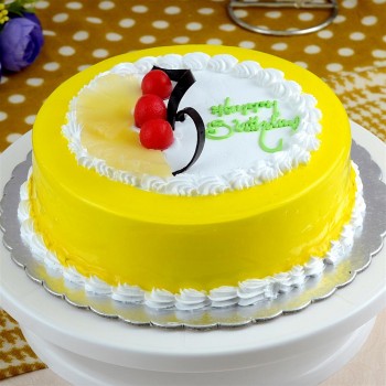 Eggless Happy Birthday Cake