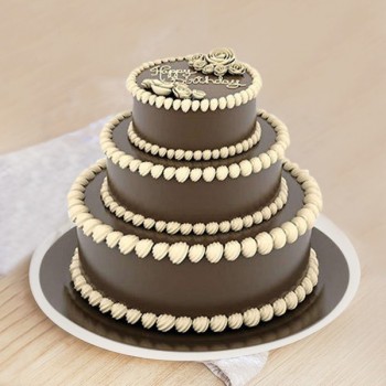 3 Tier Chocolate Truffle Cake