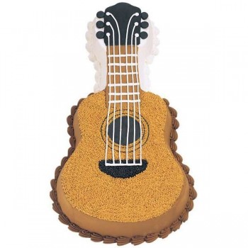 Guitar Design Shape Cake