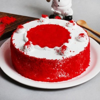Eggless SugarFree Red Velvet Tempting Cake