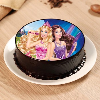 Barbie Truffle Cake