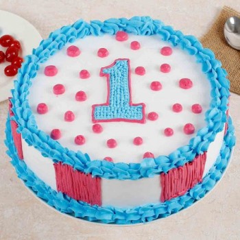 1st Birthday Eggless Cake