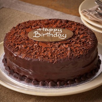 Eggless Birthday Chocolate Cake