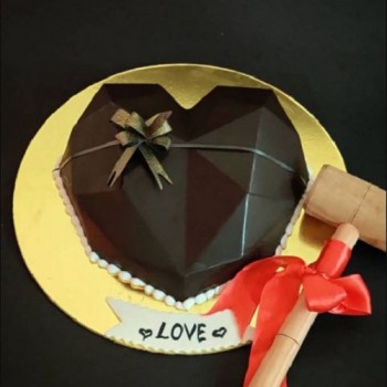 Chocolate Heart Pinata Cake