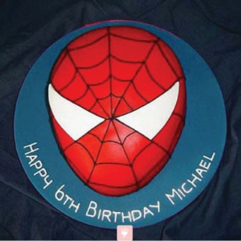 Spiderman Mask Cake