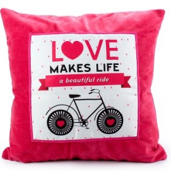 Love Makes Life a Beautiful Ride Cushion