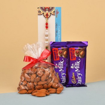 Rakhi, Almonds and Chocolates