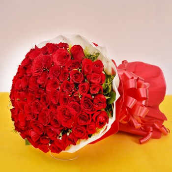 100 Red Roses Bouquet