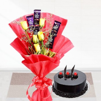 Chocolates Roses n Cake