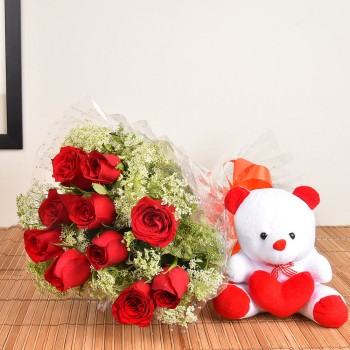 Red Roses n Teddy