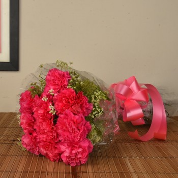 Pink Carnations Bunch