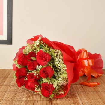 15 Red Roses Bouquet