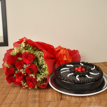 15 Red Roses n Truffle