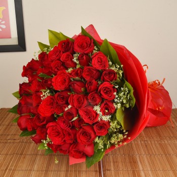 50 Red Roses Bouquet